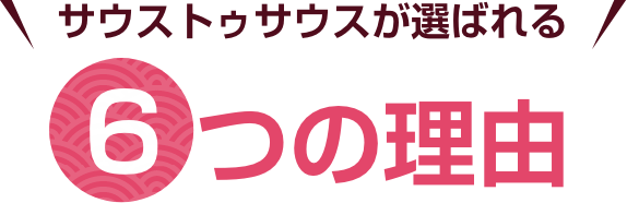 サウストゥサウスが選ばれる 6つの理由